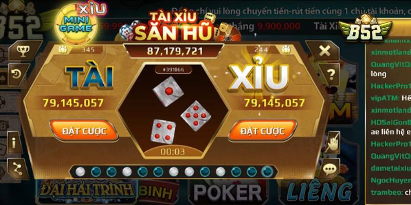 Trang chủ nhà cái B52 8 Tham gia Tài xỉu trải nghiệm ưu đãi độc đáo