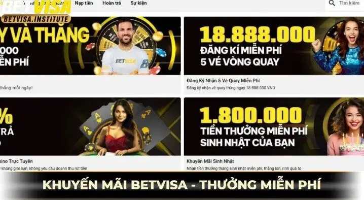 Khuyến mãi betvisa số lượng lớn và giá trị