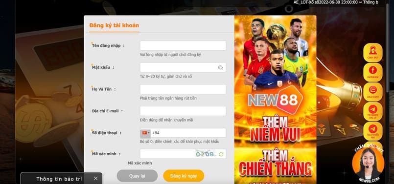 Hướng dẫn tạo và đăng nhập tài khoản New88 Hướng dẫn tạo và đăng nhập tài khoản New88