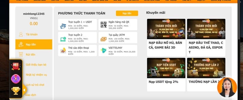 Hướng dẫn các cách nạp tiền vào New88 Hướng dẫn các cách nạp tiền vào New88