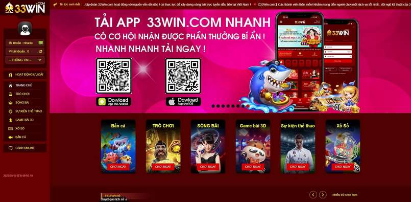 Tải app 33win để trải nghiệm thế giới trò chơi đẳng cấp Tải app 33win để trải nghiệm thế giới trò chơi đẳng cấp