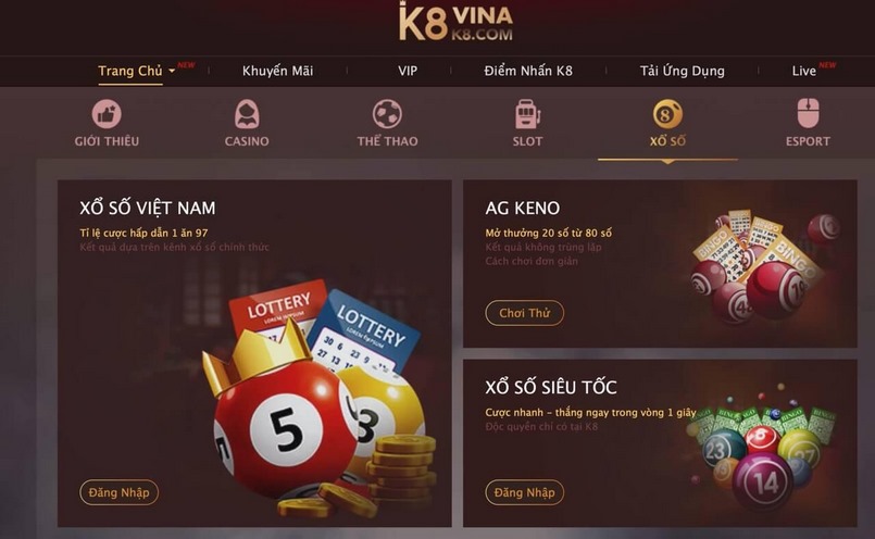 Vô vàn trò chơi hấp dẫn tại K8 Vô vàn trò chơi hấp dẫn tại K8