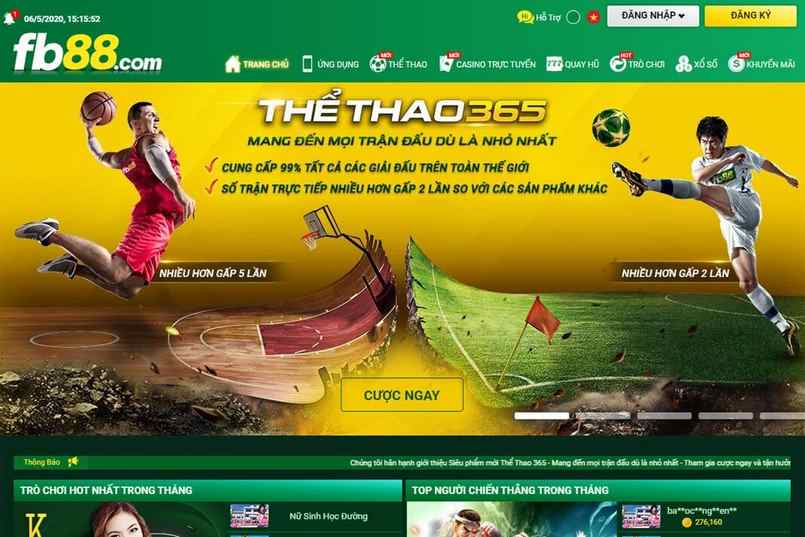 Trang giao diện bắt mắt của nhà cái Trang giao diện bắt mắt của nhà cái