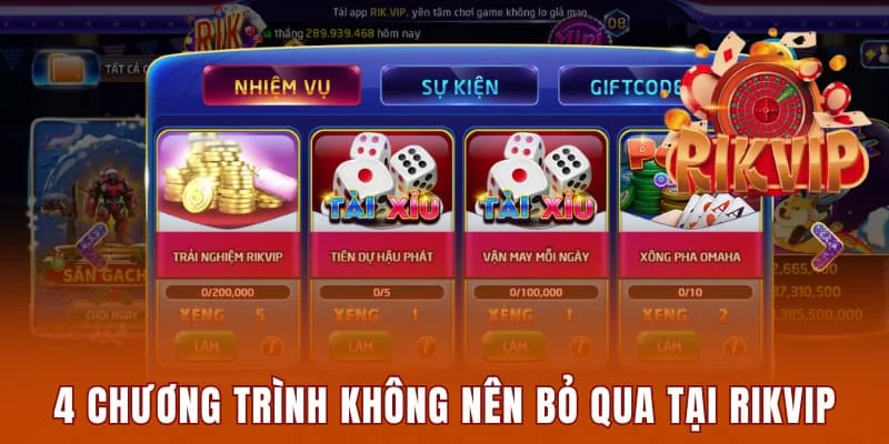 Rikvip Insure - Cổng Game Cá Cược Đổi Thưởng Số #1 Tại Việt Nam 9 4 chương trình không nên bỏ qua tại cổng game Rikvip