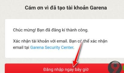 Chọn vào đăng nhập ngay bây giờ