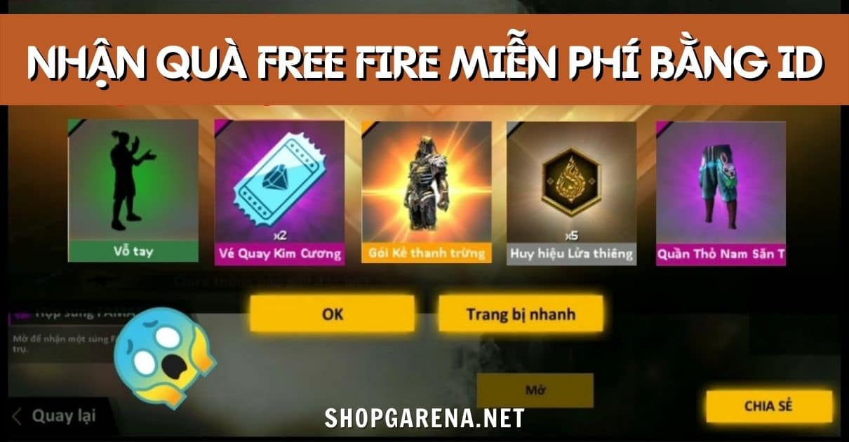 Nhan Qua Free Fire Mien Phi Bang Id