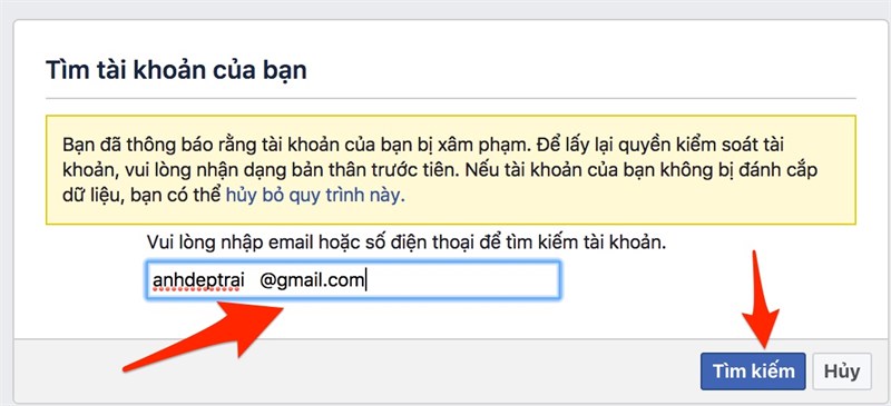 Tìm kiếm Facebook
