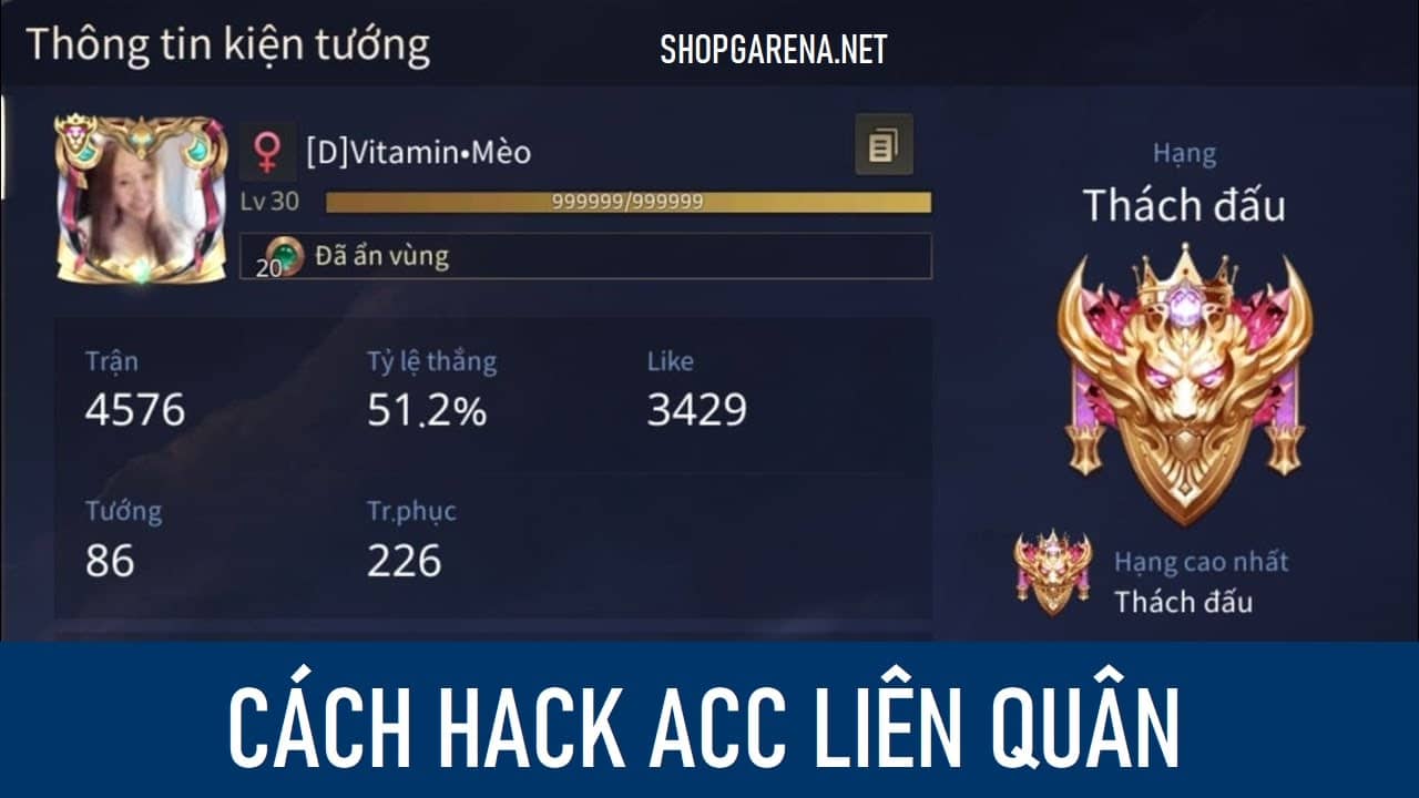 Cach Hack Acc Lien Quan