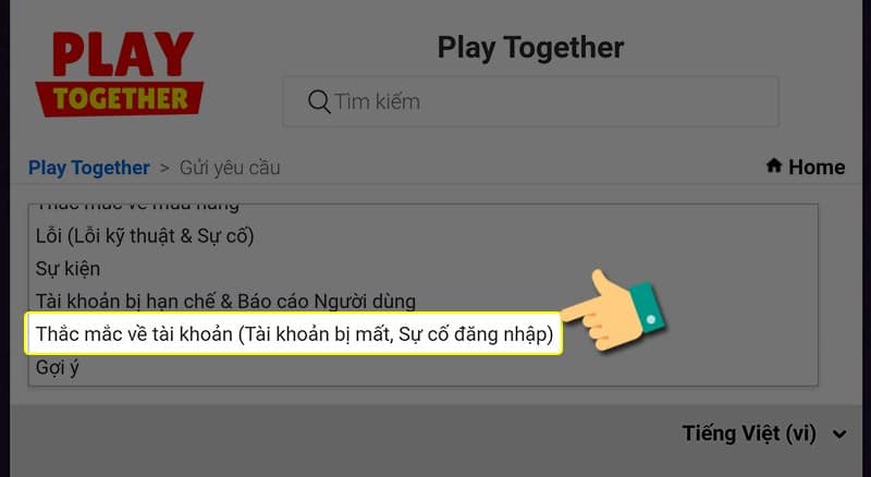 Cách lấy lại nick Play Together bị ban
