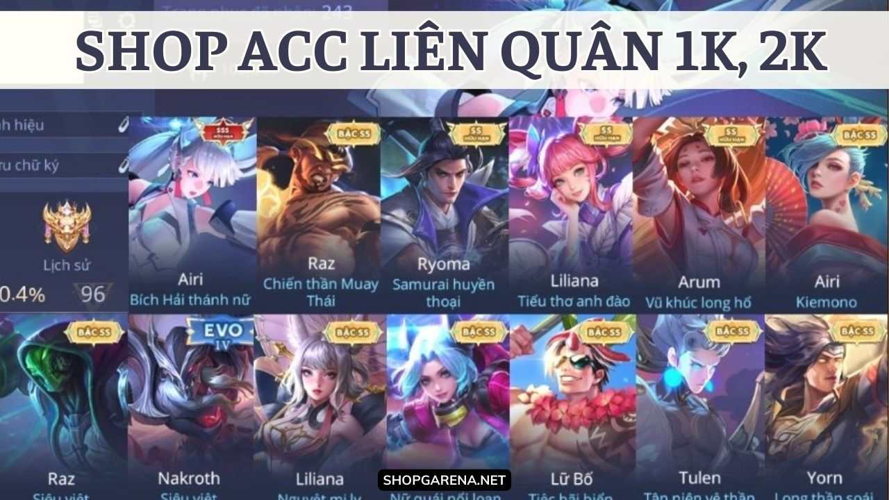 Shop ACC Lien Quan 1K