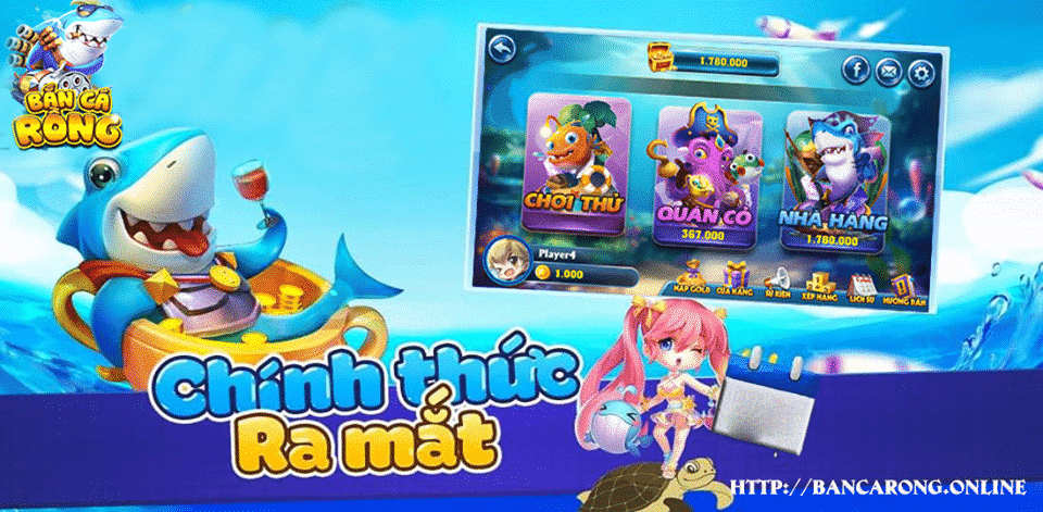Những tựa game có tại Bắn Cá Rồng