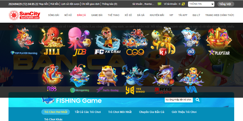 Game Bắn Cá Suncity 
