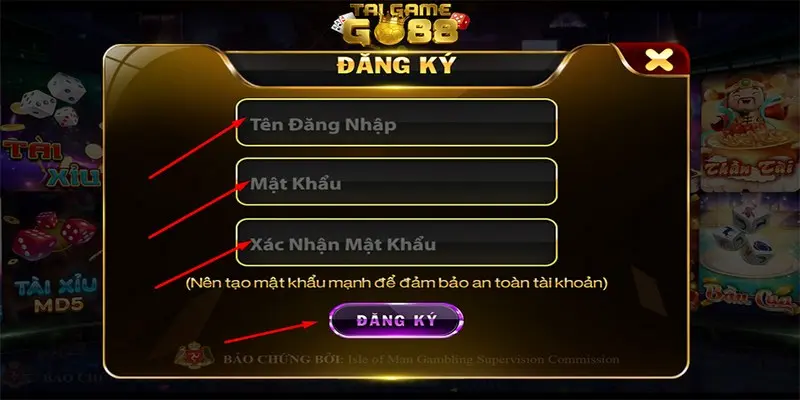 Quy trình đăng ký nick game tại Go88 với 3 bước nhanh chóng