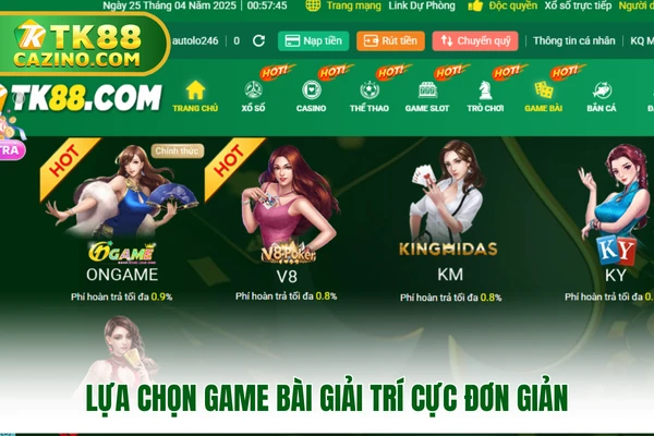 Trang chủ 6 Lựa chọn game bài giải trí cực đơn giản