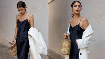 Cách phối đầm với áo khoác vest cực sang cho các nàng