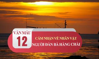 Bài văn cảm nhận về nhân vật người đàn bà hàng chài trong 