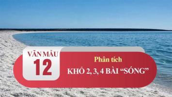 Bài văn phân tích khổ thơ 2, 3 và 4 bài thơ 