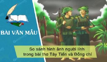 Bài văn so sánh hình ảnh người lính trong bài thơ 