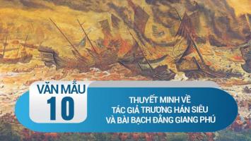 Bài văn thuyết minh về tác giả Trương Hán Siêu và bài 