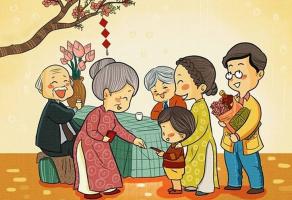 Bức tranh vẽ ý nghĩa nhất ngày Tết