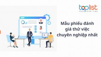 Mẫu phiếu đánh giá thử việc chuyên nghiệp nhất