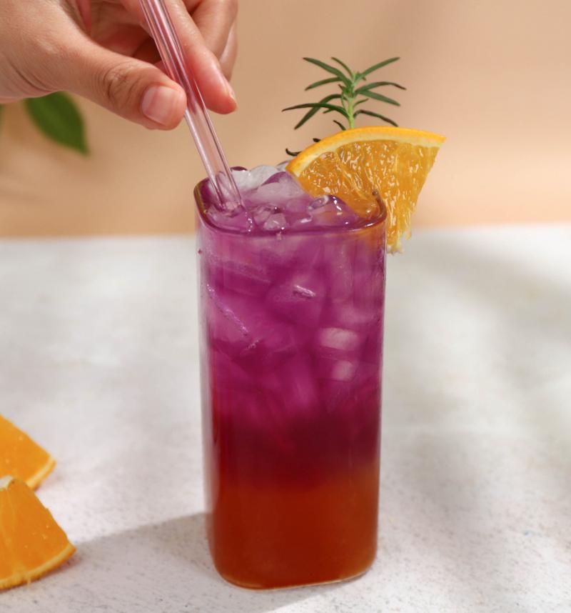 Trà cam, hoa đậu biếc