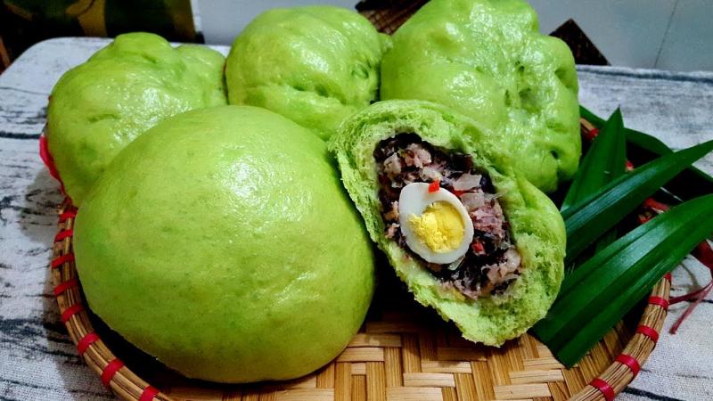Bánh bao lá dứa