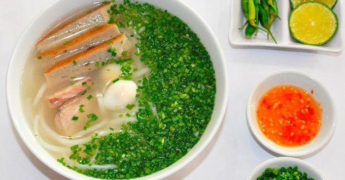 Bánh canh lá hẹ Khánh Hòa