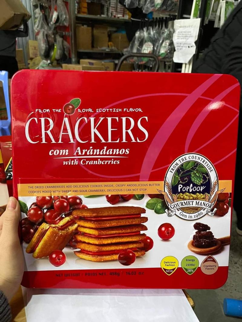 Bánh Cracker Arandanos