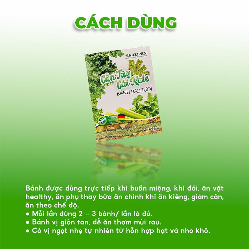 Bánh rau tươi Marzipan Cần Tây & Cải Kale