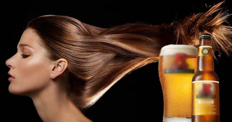 Bia nuôi dưỡng mái tóc và thúc đẩy sự phát triển của tóc