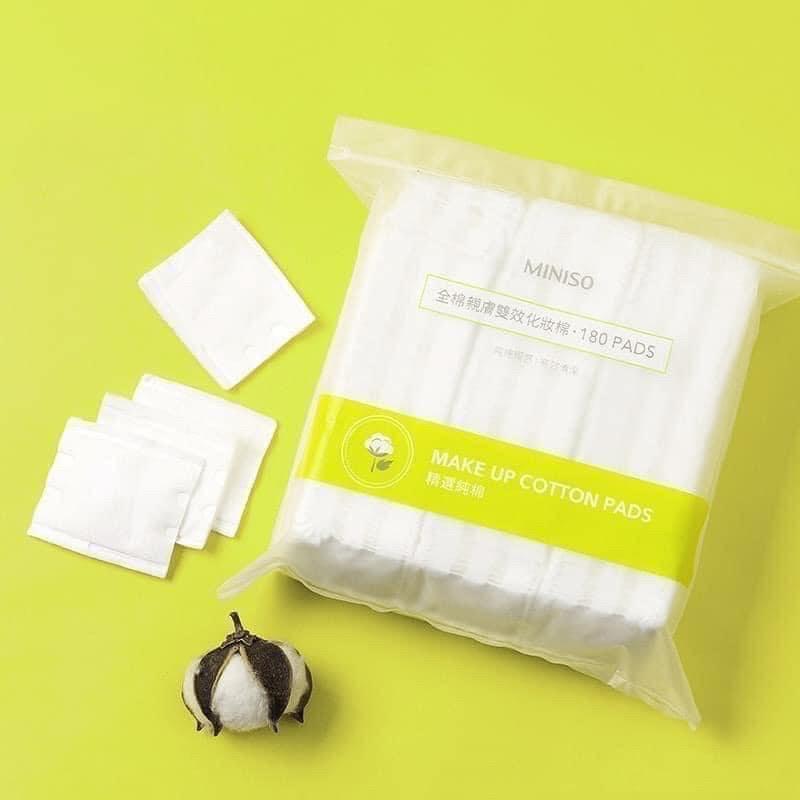 Bông tẩy trang từ bông cao cấp cotton pad Miniso