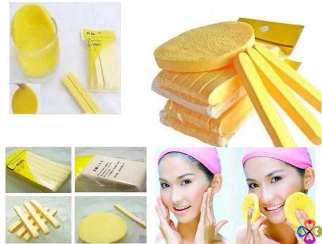 Bông bọt biển rửa mặt Chivey dạng nén