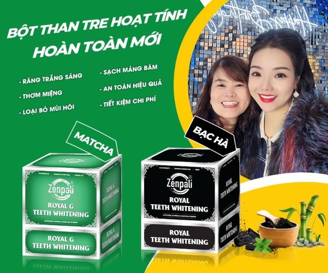 Bột trắng răng Royal Teeth Whitening Zenpali