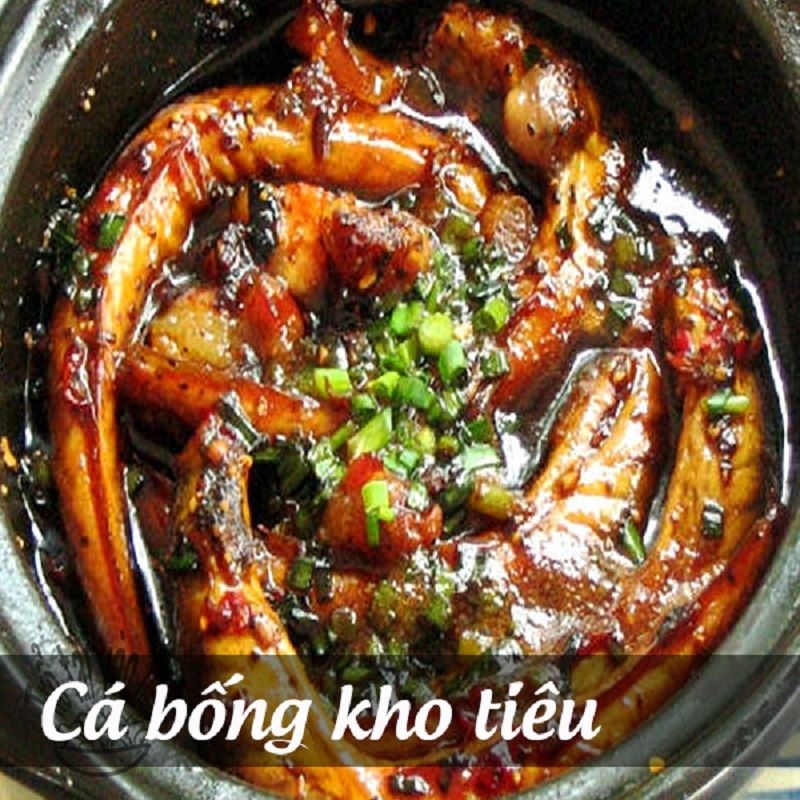 Cá bống kho tiêu.