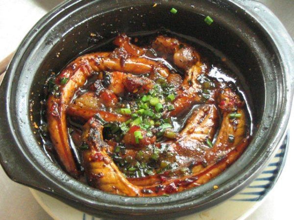 Cá kèo kho tiêu xanh