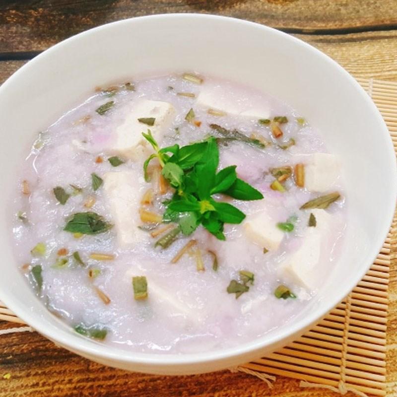 Canh khoai mỡ đậu hũ