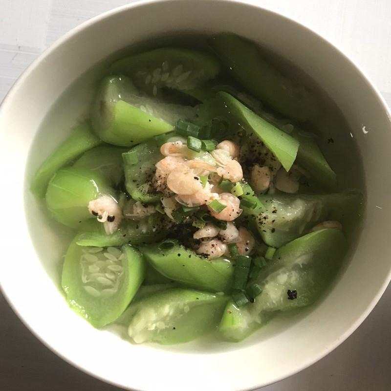 Canh mướp nấu tép