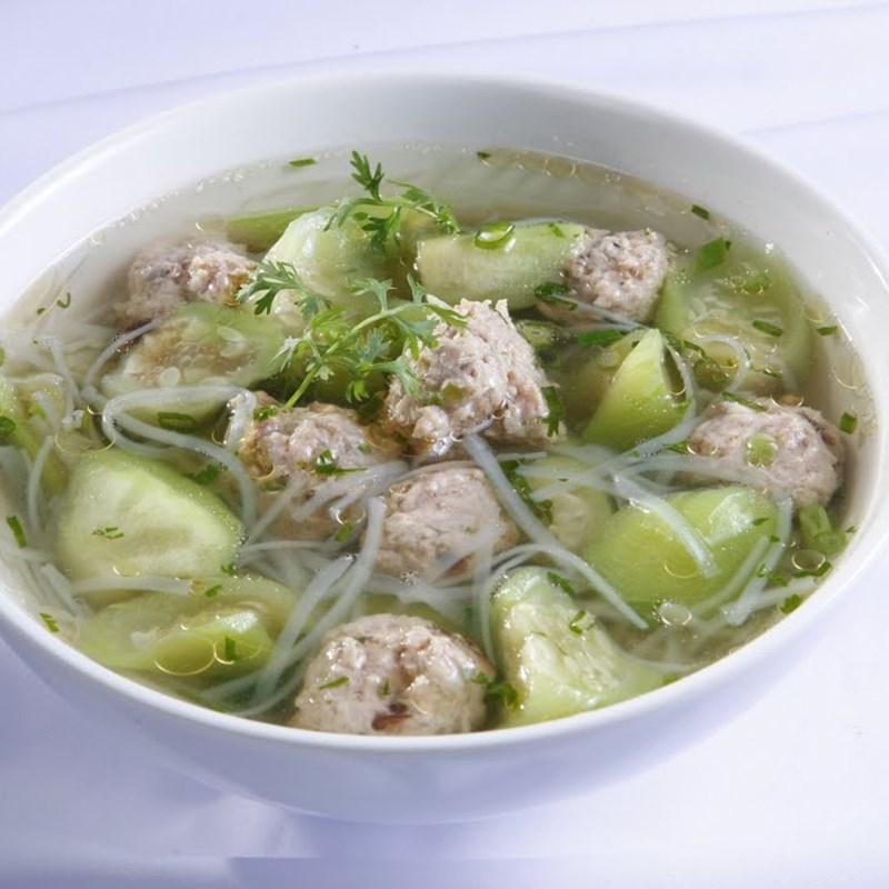 Canh mướp nấu thịt băm