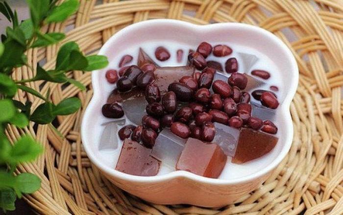 Chè đậu đỏ thạch dừa