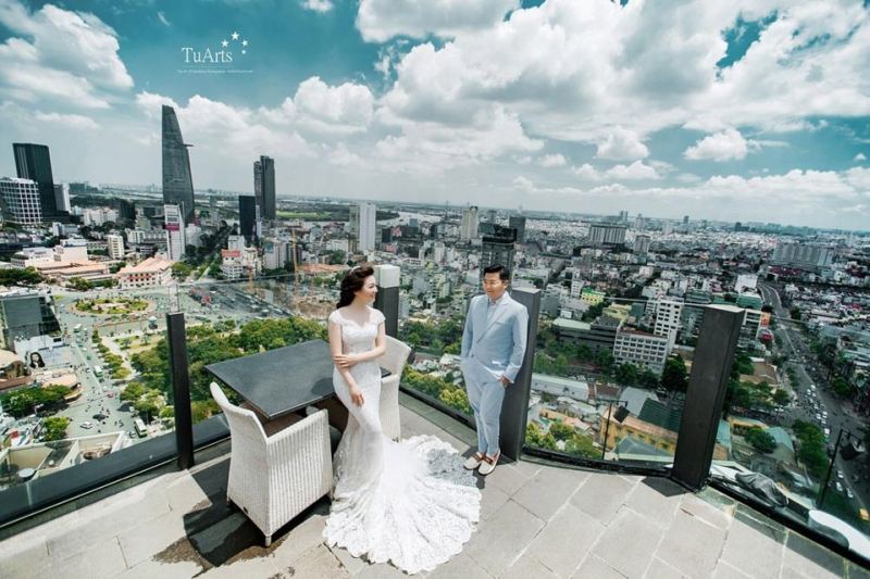 Chụp ảnh với biểu tượng