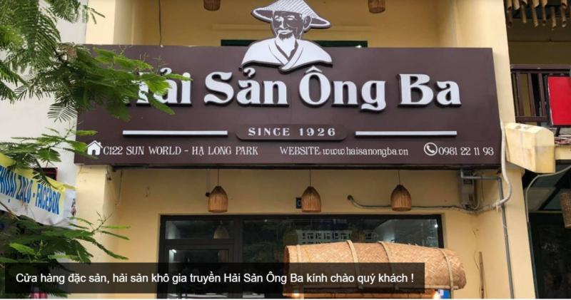 Công ty cổ phẩn Hải Sản Ông Ba