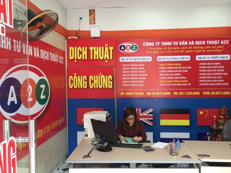 Văn phòng dịch thuật của công ty A2Z