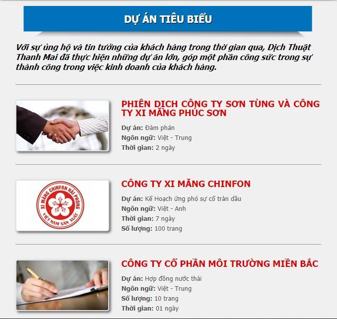 Công ty TNHH Dịch thuật Thanh Mai