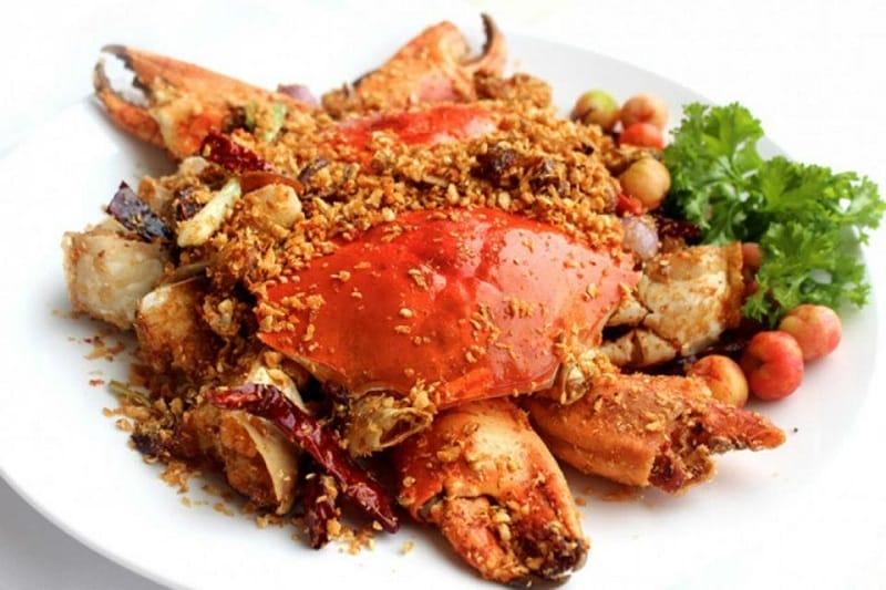 Cua đá rang muối