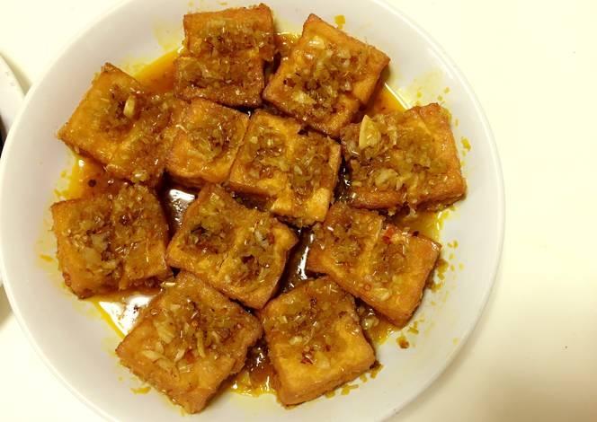 Món đậu phụ chiên sả ớt
