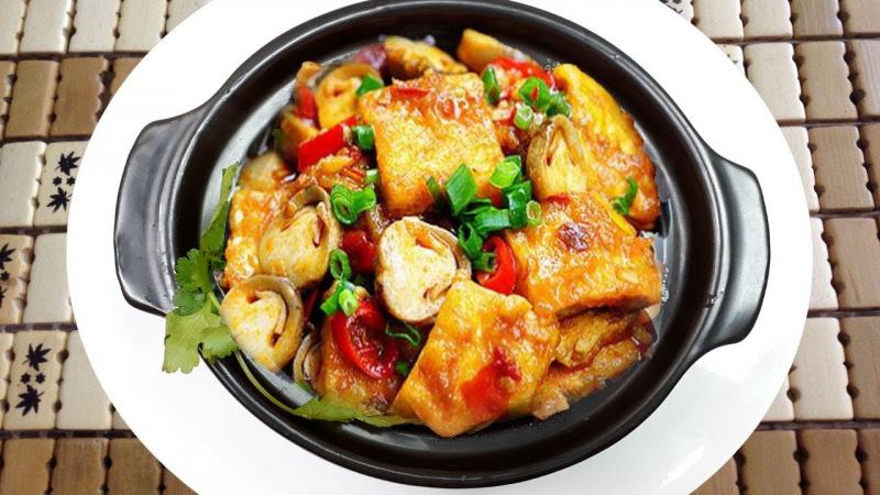 Đậu phụ kho chay