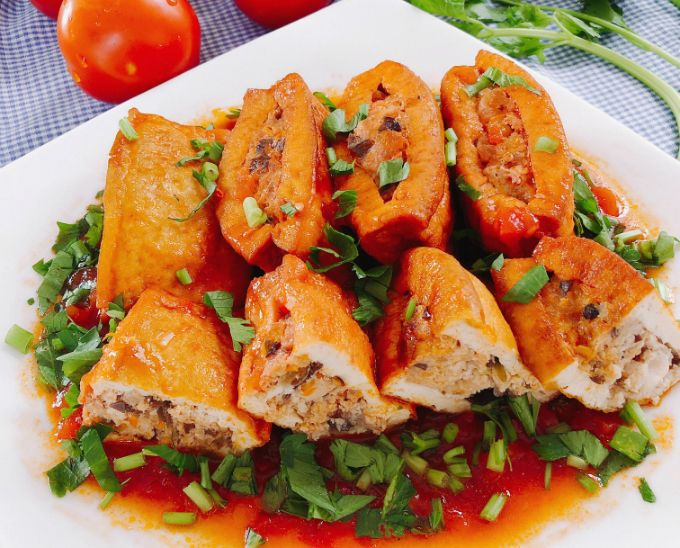 Đậu phụ nhồi thịt