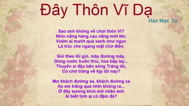 Đây thôn Vĩ Dạ