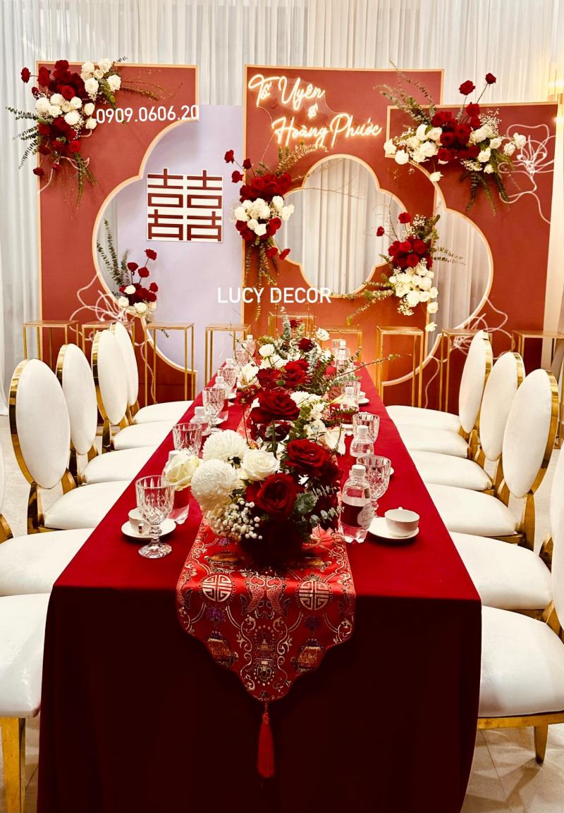 Dịch vụ trang trí tiệc cưới Đào Hữu Tài